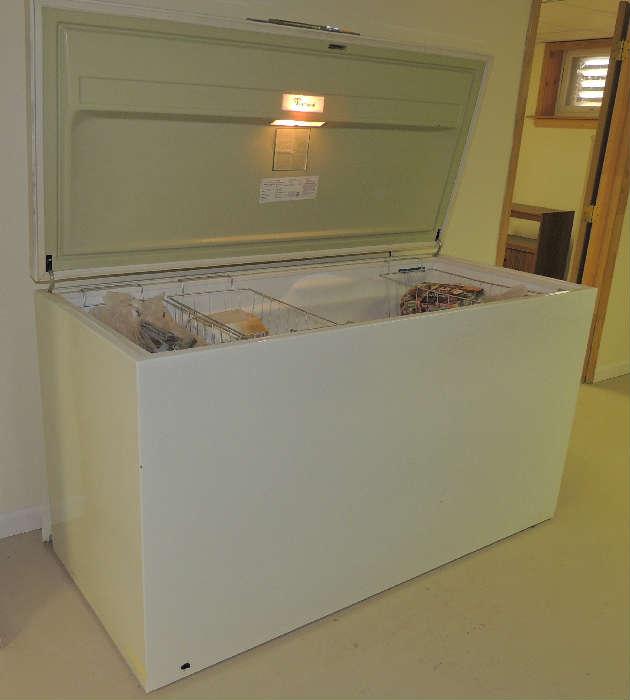 Whirlpool chest freezer.  In very good condition
