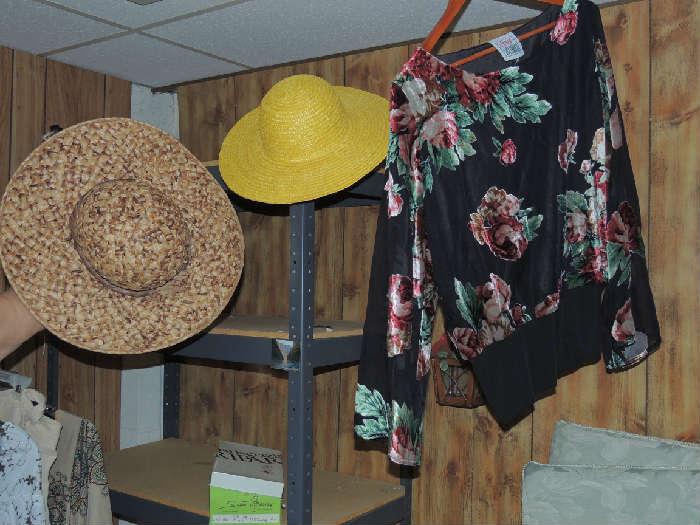 Hats and fancy blouses,   a small sampling of what is available