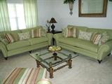 Living room with Haverty's furniture