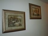 Pair of framed prints