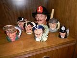 Royal Doulton Toby mugs.