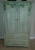 Hand Painted Armoire