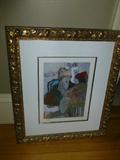 Tarkey signed serigraphy 'Winter Afternoon'