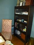 mahogany barrister glass-front bookcase