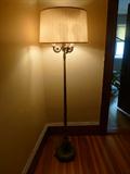 brass and green onyx floor lamp
