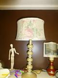 green painted lamp
