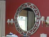 large mirror with greek key motif from Horchow
