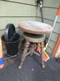 mahogany piano stool