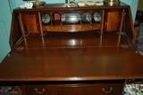 Mahogany inlaid slant front desk