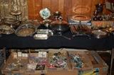 There is an exorbitant amount of jewelry (costume and fine!) plus tons of sterling and silverplate 