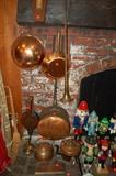 Antique copper pots