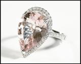 Morganite & Diamond Ring