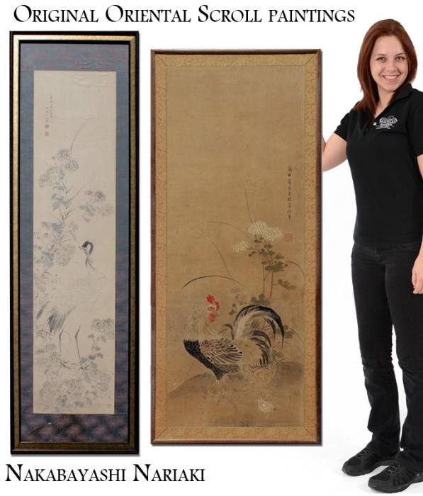 Oriental Scroll Paintings by Nakabayaski Nariaki
