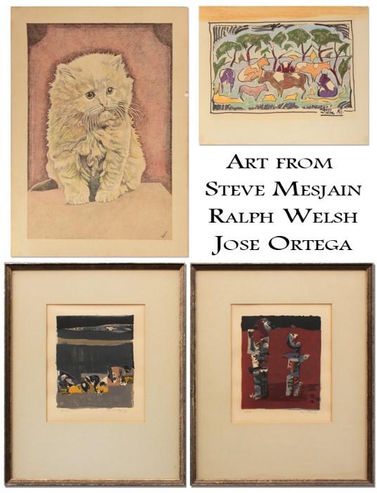 Art Works:  Steve Mesjain, Ralph Welsh & Jose Ortega