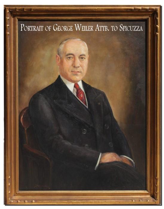 Portrait of George Weiler attributed to Spicuzza