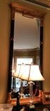 Carved Gild Fluted Sheraton Mirror (34-1/2" x 50-1/2")