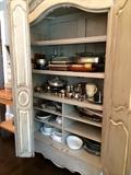 French Grey Armoire