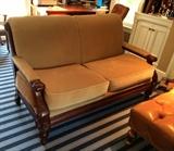 Fairfield Roll Back Carved Loveseat