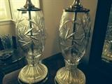 Stunning Leaded Crystal table lamps!