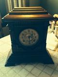 8 day Sharon, oak mantel clock 