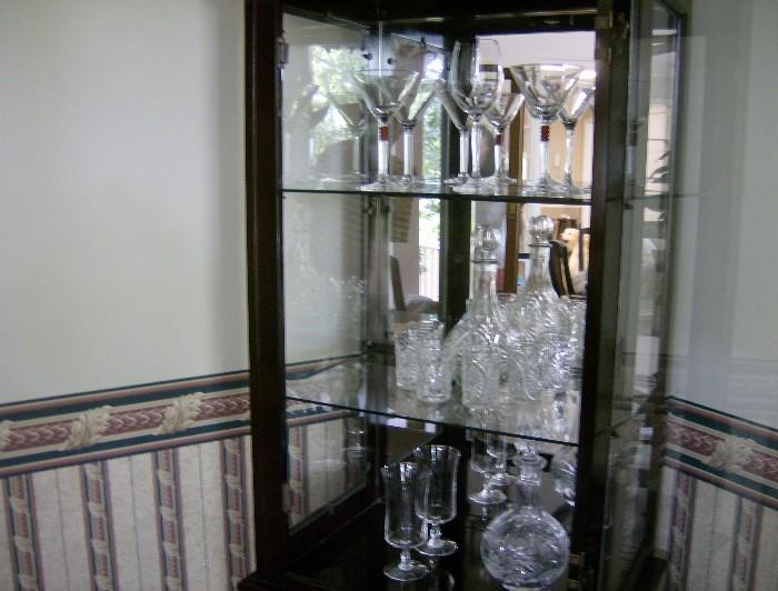 cut glass, decanters and stemware for entertaining 