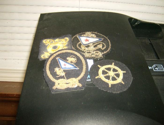 nautical bullion wire blazer patches collection of four or separately available for purchase