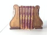 Complete Works of Shakespeare 5 Volumes Circa 1900, Bookends (minus one volume)