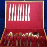 49 Pieces Community Venetia Pattern Stainless Steel Flatware & Box