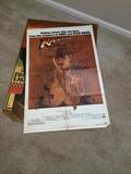 Original Raiders of the Lost Ark movie poster folded, but in good condition.