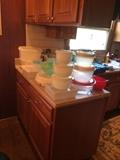Tupperware and other storage bins 