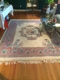 TransOcean Nanking Chinese carved rug.
