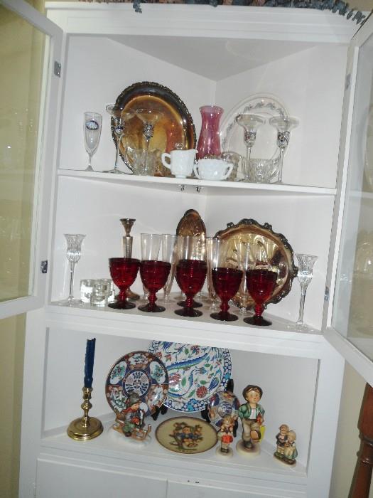 Silver-plated items, Sterling, WWII Items,glassware, Hummel's, etc.  Signed Autograph's by well know people in the U.S.A...