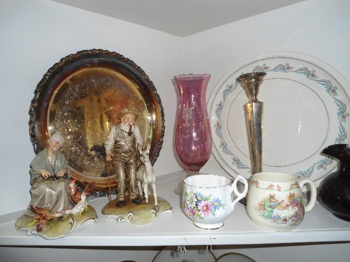 Shelves, tables FULL....Figurine from Italy...Come find your treasure...Questions: Call  615-545-9062..