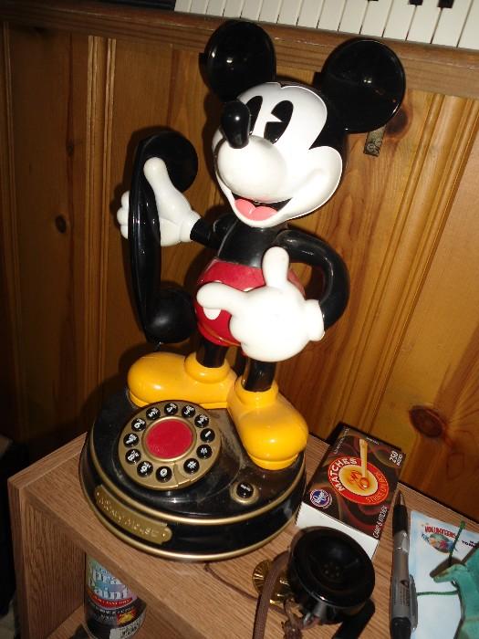 Mickey Mouse Phone, Vintage Toys, Games, etc.