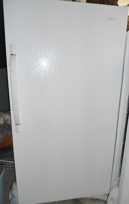 16.7 Frigidaire Refrigerator  purchased from Lowe's.  Like New with paperwork.