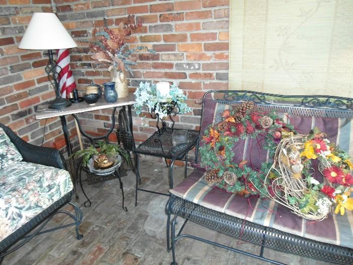 Lots of tables, coffee table, sofa, loveseat, lamps, accessories, etc.. Sofa, Rocker/Ottoman purchased from "Lynn's Patio"... Quality/upper end items...ALL MUST be Sold....Check it out..