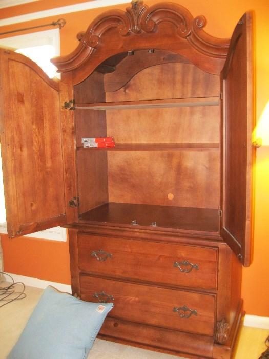 entertainment center or chest  with  2 drawers