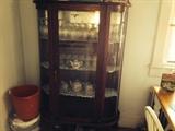 antique curio china cabinet. perfect condition for it's age.