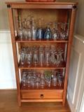 Stemware & cabinet