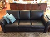 Pleather sofa