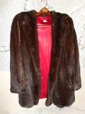 Master Bedroom-First Floor:  Dark mink jacket--probably size 10-12.