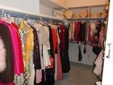 Master Bedroom Closet-First Floor:  A collection of quality clothing.