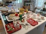 Kitchen:  The island is filled with fun porcelain pieces, some are sold already but we still have an assortment!