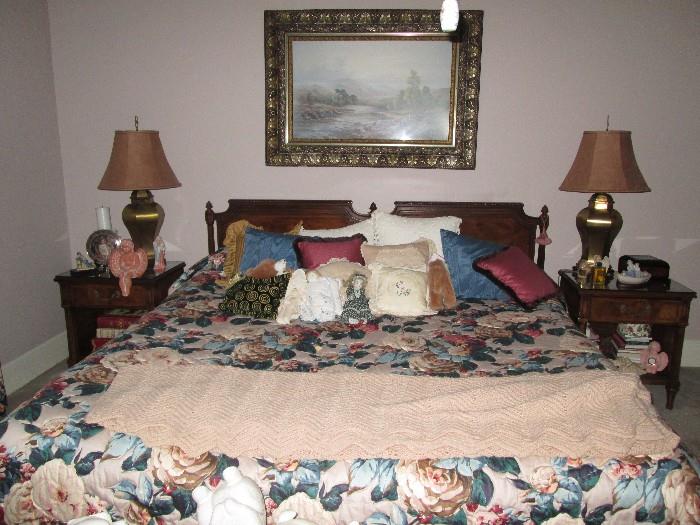 Henredon King bed, night stands