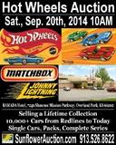 Hot Wheels Auction, Saturday, September 20th at 10AM, Ramada Hotel, 7240 Shawnee Mission Parkway, Overland Park, KS 66202