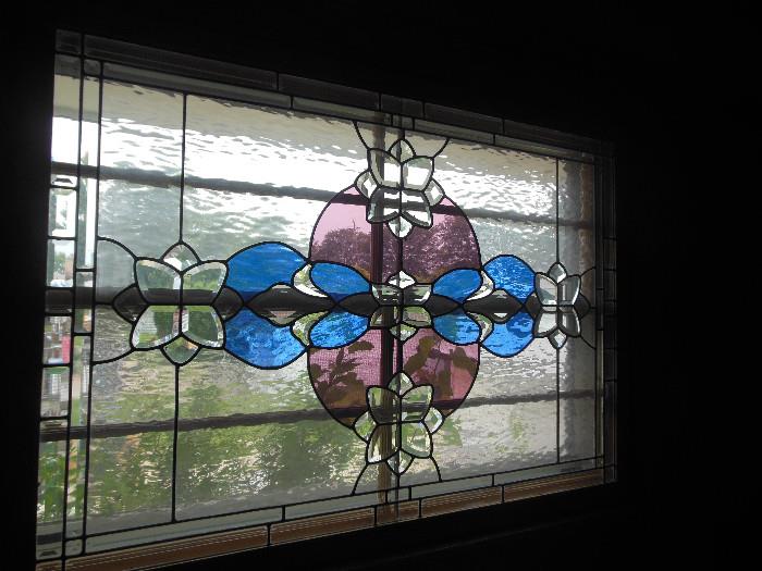 Family Room Stained Glass Measures 51x36 1/2