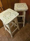 Hand Painted Stools