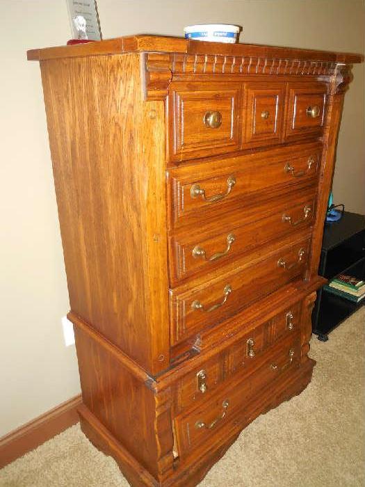 Tall Chest of Drawers- Oak finish