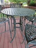 Cast Aluminum High Top Table                                  BRITT CARTER & COMPANY