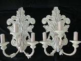 3-LIGHT FRENCH PROVINCIAL SCONE
ADORNED WITH ACORN PENDANTS (pair)
